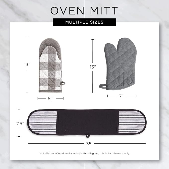 DII Basic Terry Collection 100% Cotton Quilted, Double Mitt - Image 13