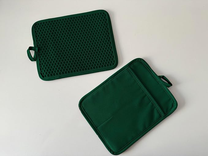 Oven Pot Holder with Pocket Cotton Heat Resistant Coaster Potholder Kitchen Hot - Image 4