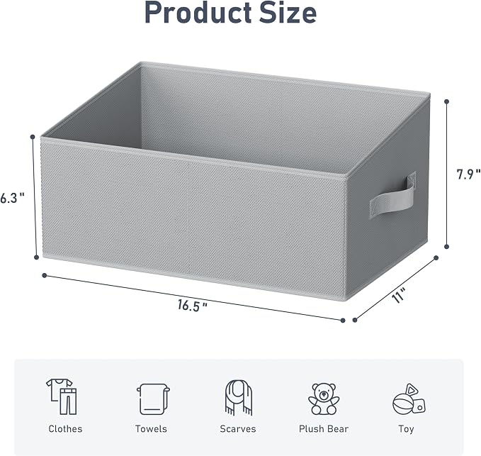 DIMJ Closet Storage Bins 6 Pack - Image 2