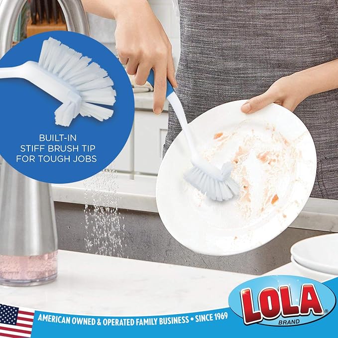 LOLA Pro Utility All Purpose Kitchen Cleaning Brush, Durable Bristles, Comfort - Image 3