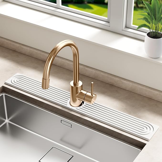 Stone Faucet Mat for Kitchen Sink by MAGKOTA