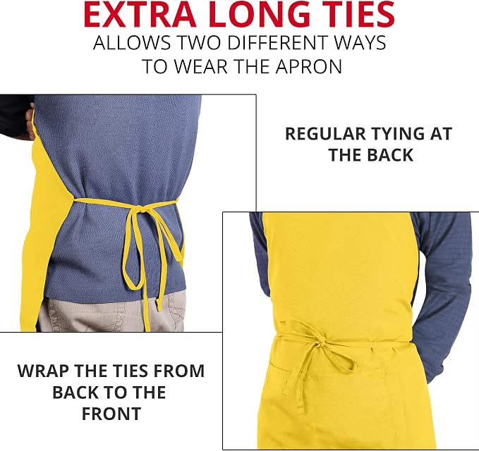 Utopia Kitchen 2 Pack Bib Apron, Adjustable - Image 6