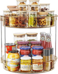 LAMU 12inch 2 Tier Lazy Susan Turntable Organizer Rotating Spice Rack by YourHome-OrganizationHelper