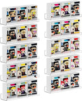 upsimples 10 Pack Acrylic Shelves Wall Organizer and Storage, Toy Cars by upsimples