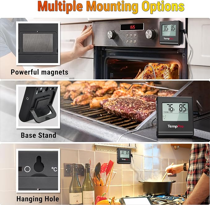 TempPro TP16 Large LCD Digital Meat Thermometer - Image 6