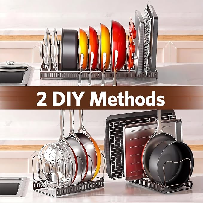 ORDORA Pots and Pans Organizer under Cabinet - Image 5