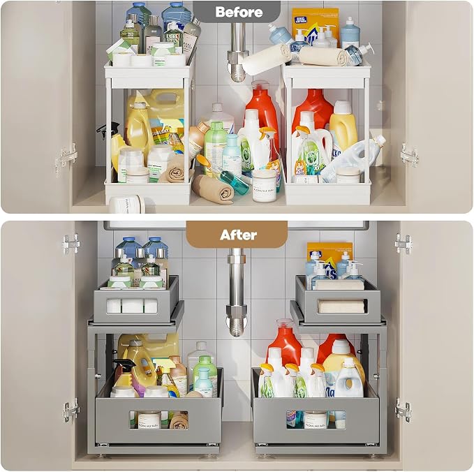 1 Pack 15.74IN-Depth Under Sink Organizer - Image 6