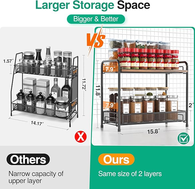 Spice Rack Organizer for Countertop - Image 3