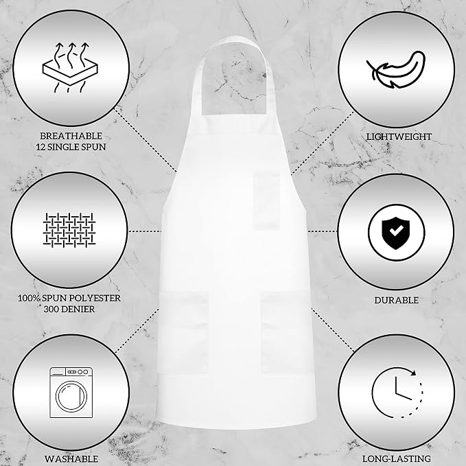 GREEN LIFESTYLE 120 Pack Chef Apron - Image 3