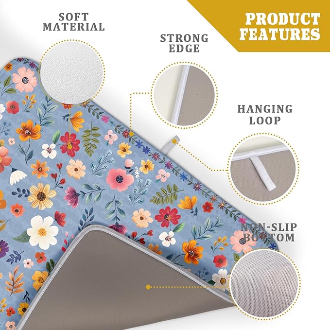 Colorful Flower Dish Drying Mat - Image 4