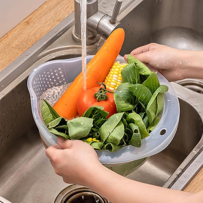 Japanese Rice Strainer Quinoa Washing Bowl Small Grains Washer Cleaner Plastic - Image 5