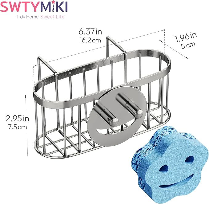 SWTYMIKI Sponge Holder for Kitchen Sink - Image 7
