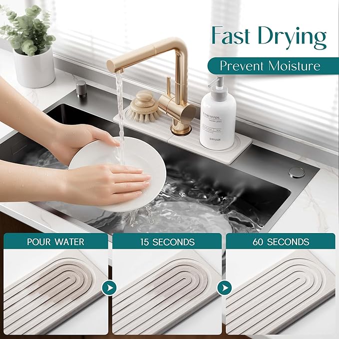 eormoe Faucet Mat for Kitchen Sink - Image 3