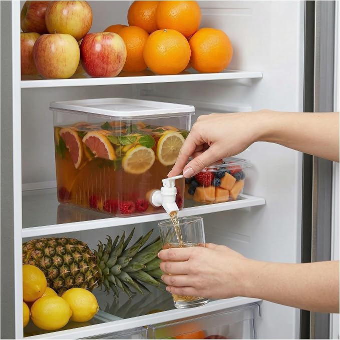 BEWBBAT 2 Pack 1.3 Gallon Fridge Drink Dispenser - Image 4