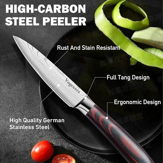 5 Pcs Chefs Kitchen Sharp Knife Set - Image 6