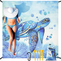 HIHOHO Beach Blanket Waterproof Sandproof Extra Large Beach Mat 79" X by HIHOHO