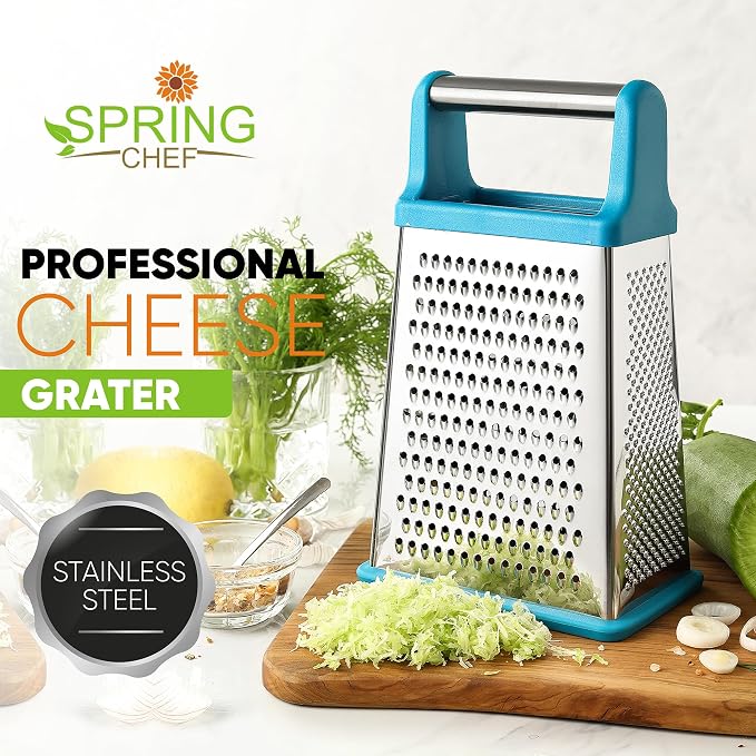 Spring Chef Handheld Stainless Steel XL Parmesan Cheese Grater - Image 2