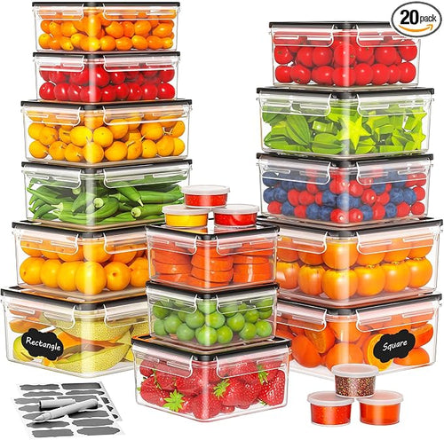 40 Pcs Food Storage Containers by JSCARES