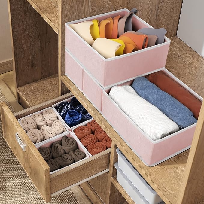 Criusia 8 Pack Underwear Drawer Organizer, Drawer Organizer Clothes, Foldable - Image 7