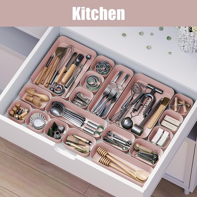 Plastic Drawer Organizers, Desk and Vanity Organizer Plastic Tray, Makeup - Image 5