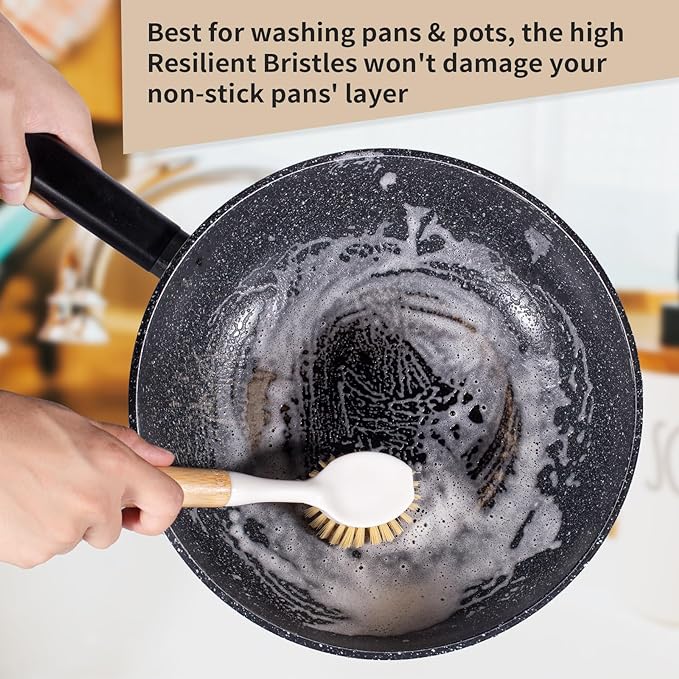 Kitchen Dish & Cast Iron Brush - Image 2
