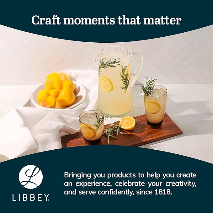 Libbey Impressions Large Glass Pitcher, 80 Oz, Tall Cocktail Pitcher, Modern - Image 7