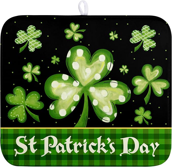 St Patrick's Day Dish Drying Mats by Kwlegh