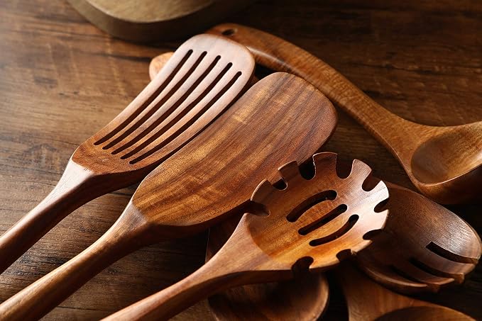 Wooden Kitchen Utensils set - Image 6