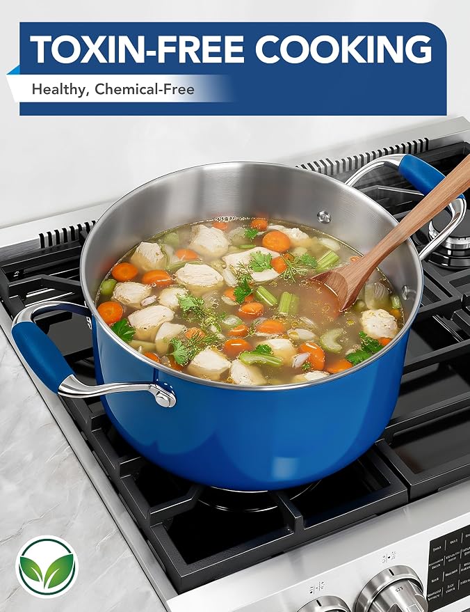 MICHELANGELO Stainless Steel Stock Pots - Image 9