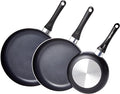 Amazon Basics Ceramic Non-Stick 3-Piece Frying Pan Set, 8 Inch, 10 Inch & 12 by AmazonBasics