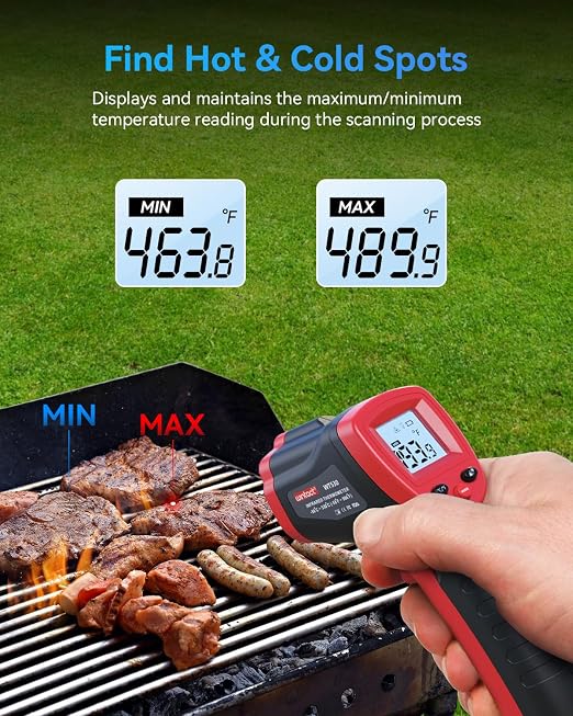 Wintact Infrared Thermometer Temperature Gun -58℉ to 1094℉, Digital IR Heat - Image 4