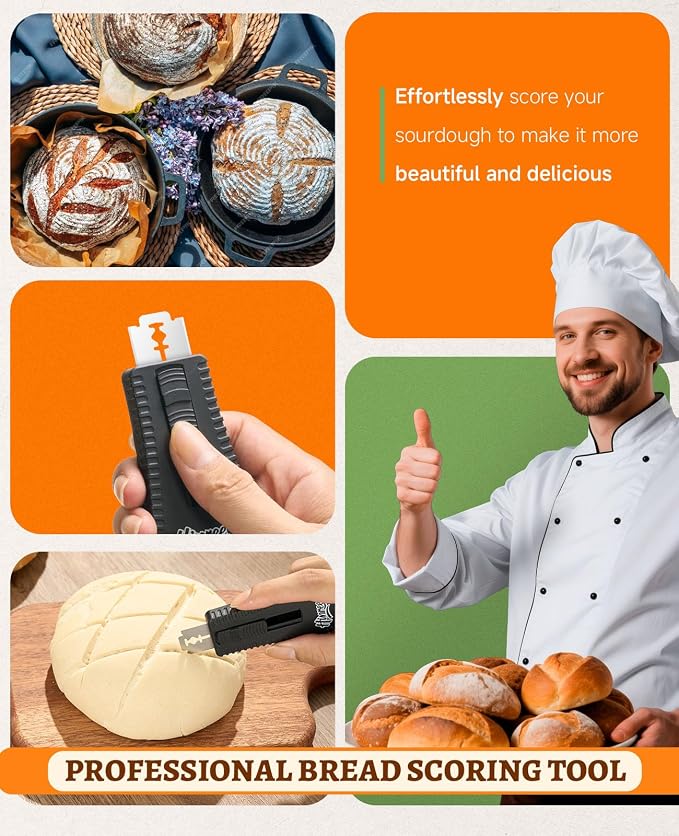 Extractable & Magnetic Bread Lame Sourdough Bread Knife - Image 6
