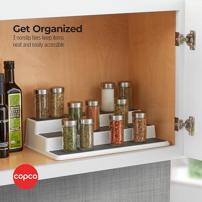 Copco 3-Tier Non-Skid Spice Rack Organizer - Image 4