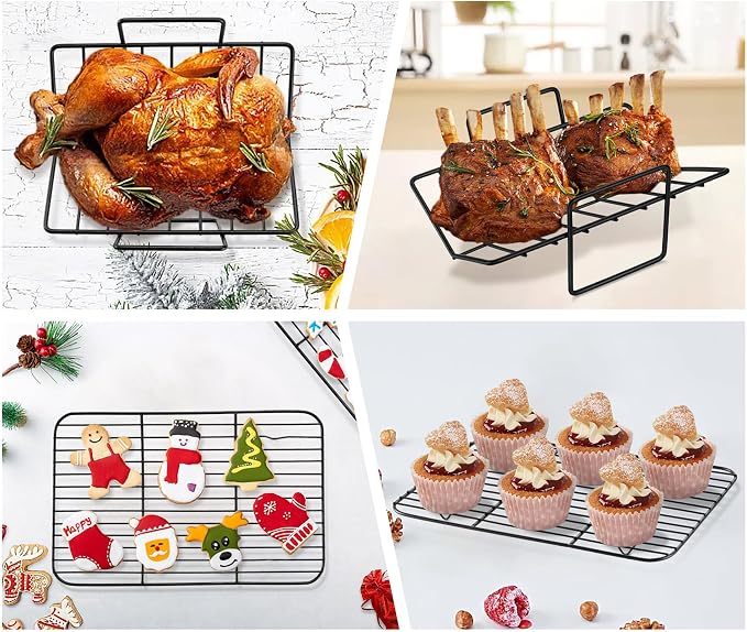 TeamFar Roasting Pan, 14” Nonstick Deep Lasagna Brownie Turkey Pan - Image 6