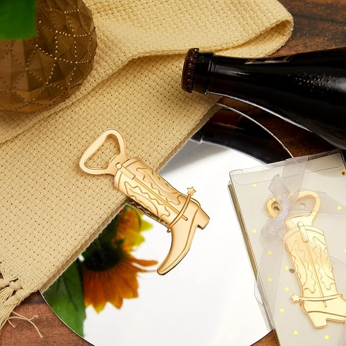 Hortsun 36 Sets Cowboy Boot Bottle Openers Baby Shower Bottle Opener Favors - Image 5
