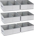 DIMJ Large Closet Shelf Organizer Bins 6 Packs by DiMJ