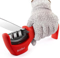4-in-1 Kitchen Knife Accessories: 3-Stage Knife Sharpener Helps Repair by KITCHELLENCE