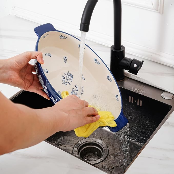 Wisenvoy Casserole Dish Baking Dish Ceramic Au Gratin Baking Dish Lasagna Pan - Image 6