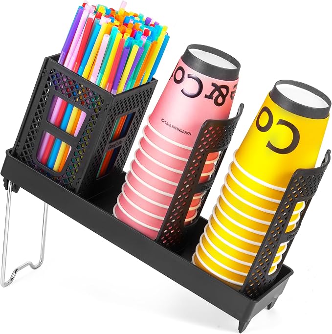 Cup and Lid Holder, Disposable Paper Cup Dispenser by BEABOO