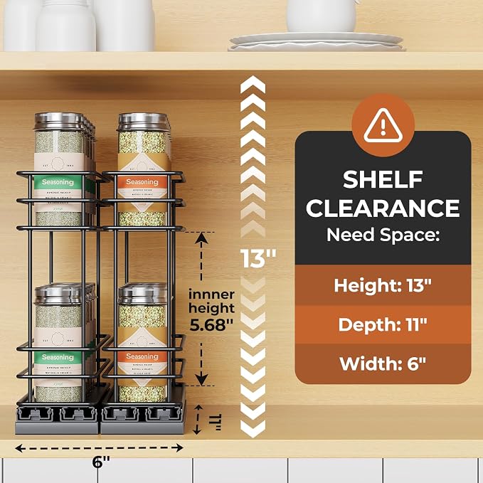 Mystozer Pull Out Spice Rack Organizer - Image 2