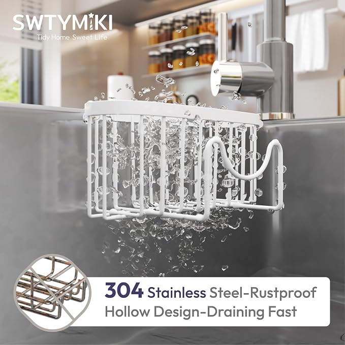 SWTYMIKI Sponge Holder for Kitchen Sink - Image 6