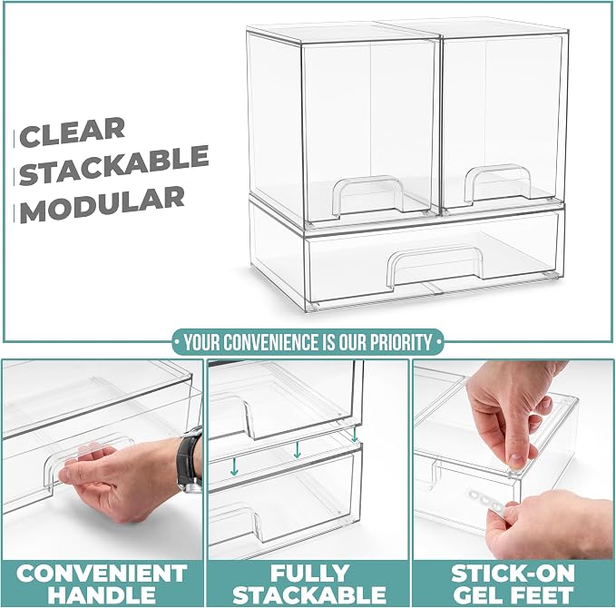 Sorbus Acrylic Storage Containers - Image 5
