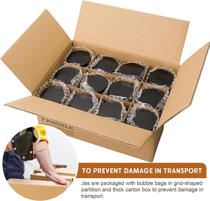 12 Pack, 8 OZ Dark Amber Candle Jars - Image 8