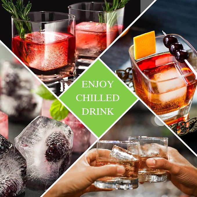 Large Ice Cube Tray for Whiskey: 2" Big Silicone Ice Tray - Image 7