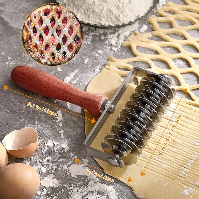 Stainless Steel Lattice Dough Cutter - Image 5