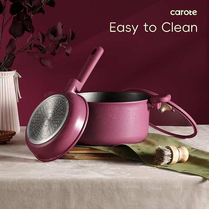 CAROTE Non Stick Pots and Pans Set, Cookware Sets Nonstick, Kitchen Cooking Set - Image 4