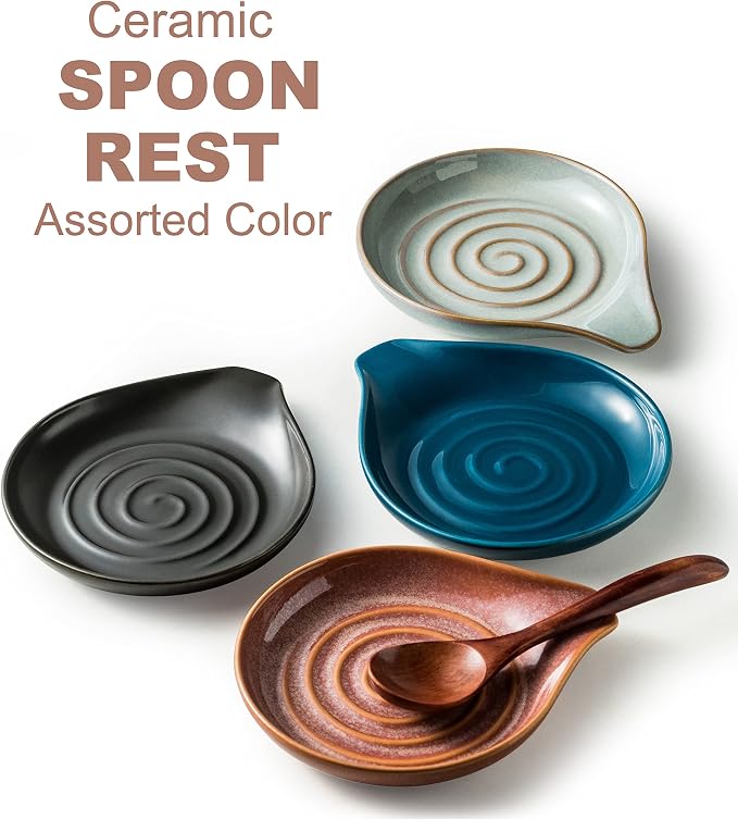 Spoon Holder, Ceramic Spoon Rest - Image 6