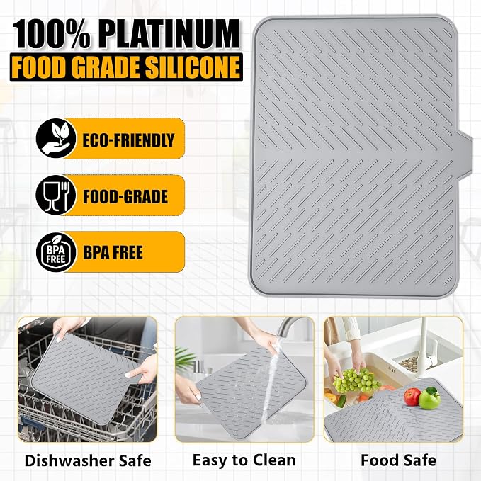 Luxet Silicone Dish Drying Mat - Image 8