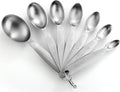 Spring Chef Stainless Steel Measuring Spoons Set of 7, Oval Metal Teaspoon & by SpringChef