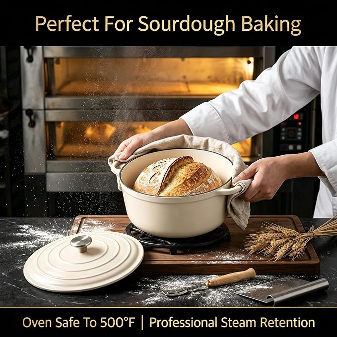 Nonstick Enameled Cast Iron Cookware Set - Image 7
